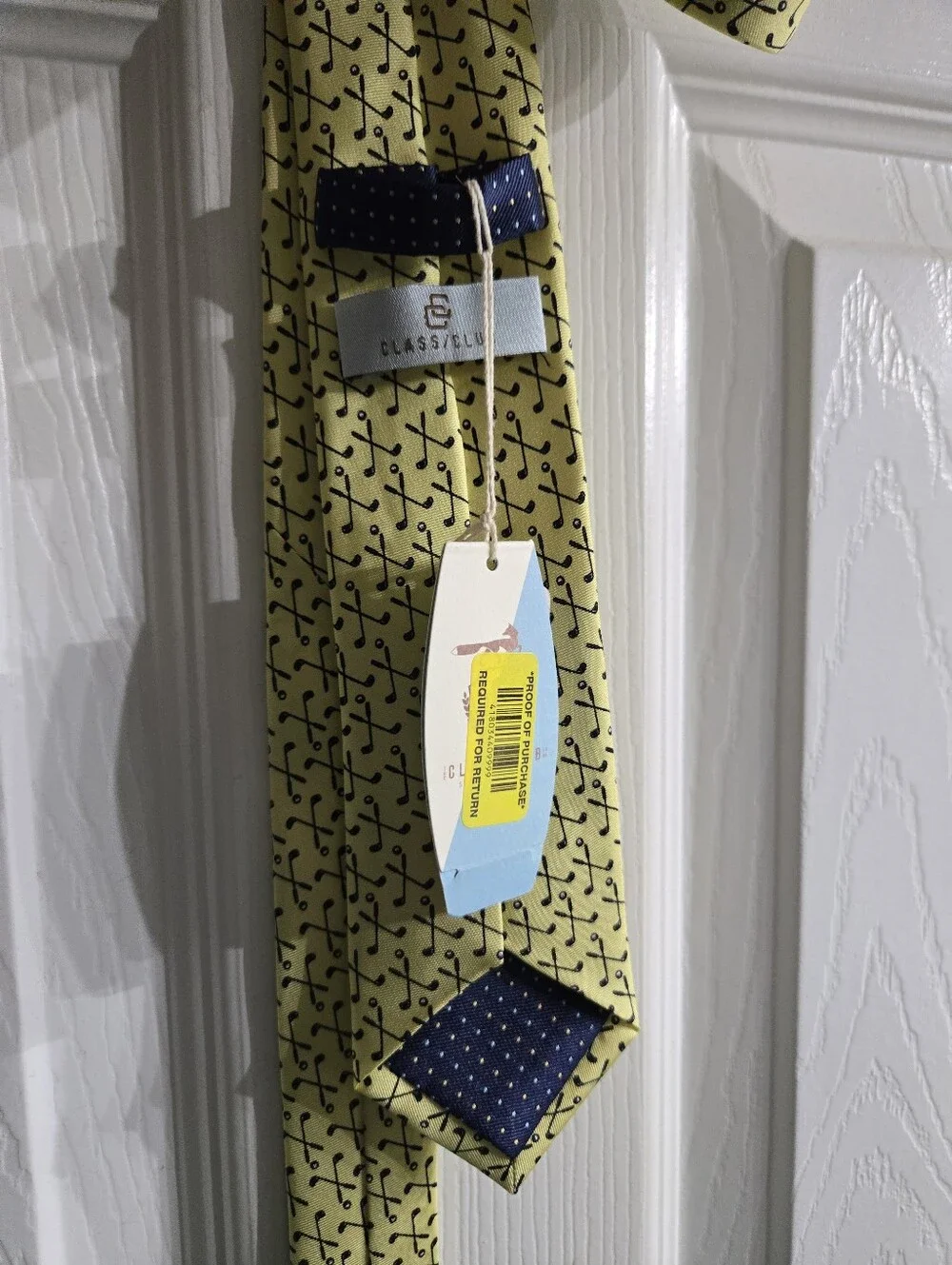 NEW! Class Club Boy’s Tie with Golf Design, golf tie, golfer tie, osfm